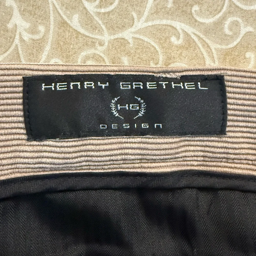 Henry Grethel Corduroy Tan Mens Pants Size 40x30